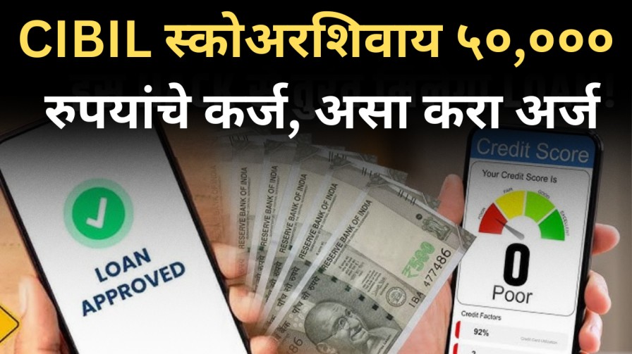 CIBIL Score : CIBIL स्कोअरशिवाय ५०,००० रुपयांचे कर्ज, असा करा अर्ज