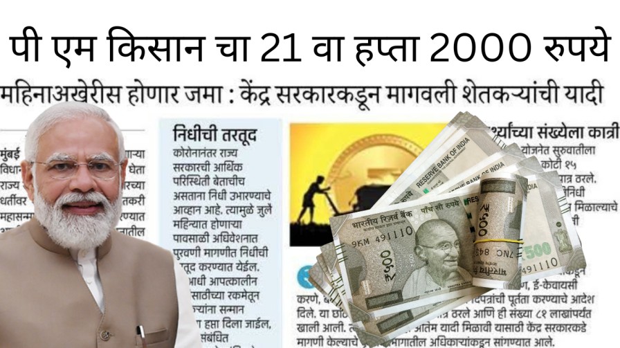 PM किसानचा 21 वा हप्ता जाहीर! ‘या’ तारखेला शेतकऱ्यांच्या खात्यात थेट ₹2000 जमा होणार!